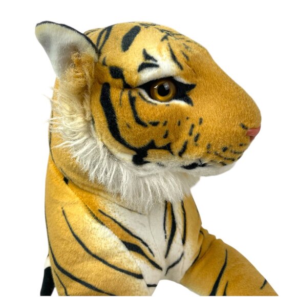 Vintage Best Made Toys Realistic Giant Bengal Tiger Plush Stuffed Animal 45\